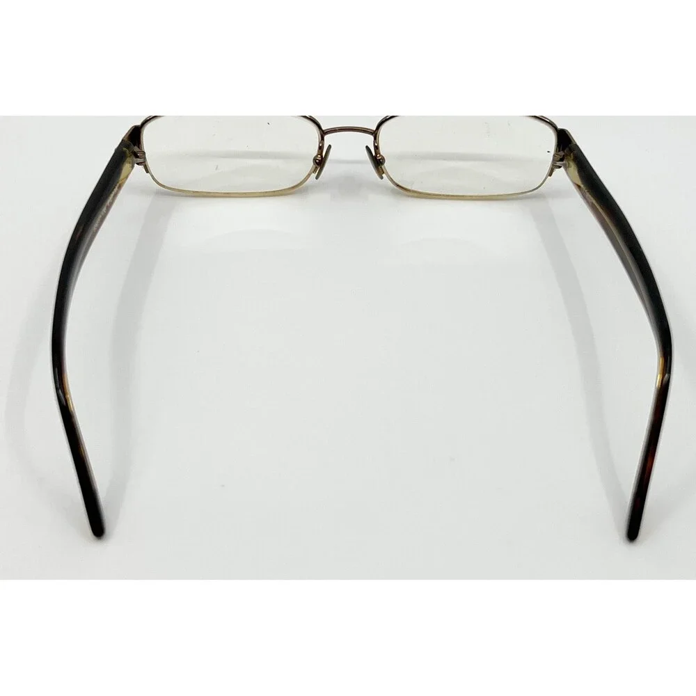 Vera Wang Eyeglasses Womens Brown V127-TA Rhinestone Accents 53-17-135